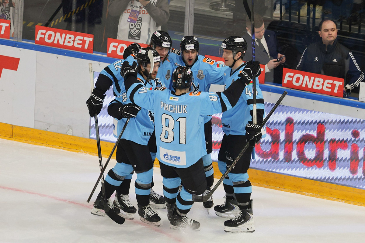 Хоккеисты минского «Динамо» одержали вторую победу в серии первого раунда плей-офф КХЛ