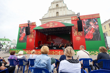 Фотофакт. Концертная программа «Мелодия родной земли» прошла в Верхнем городе Минска